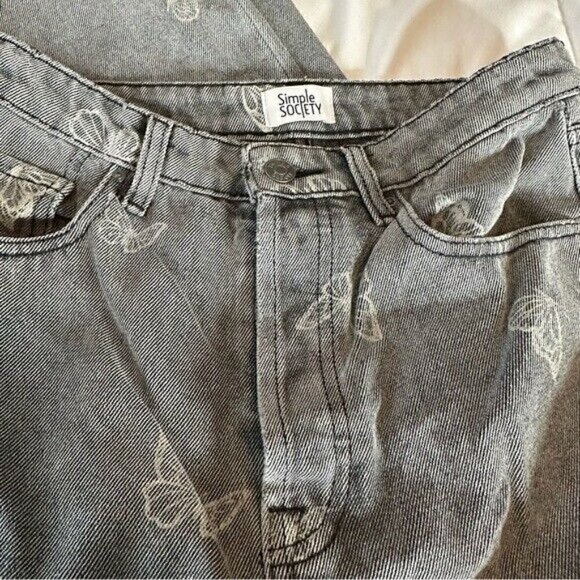 Simple Society Ankle Straight Super High Rise Jeans Size 27 - Picture 5 of 10